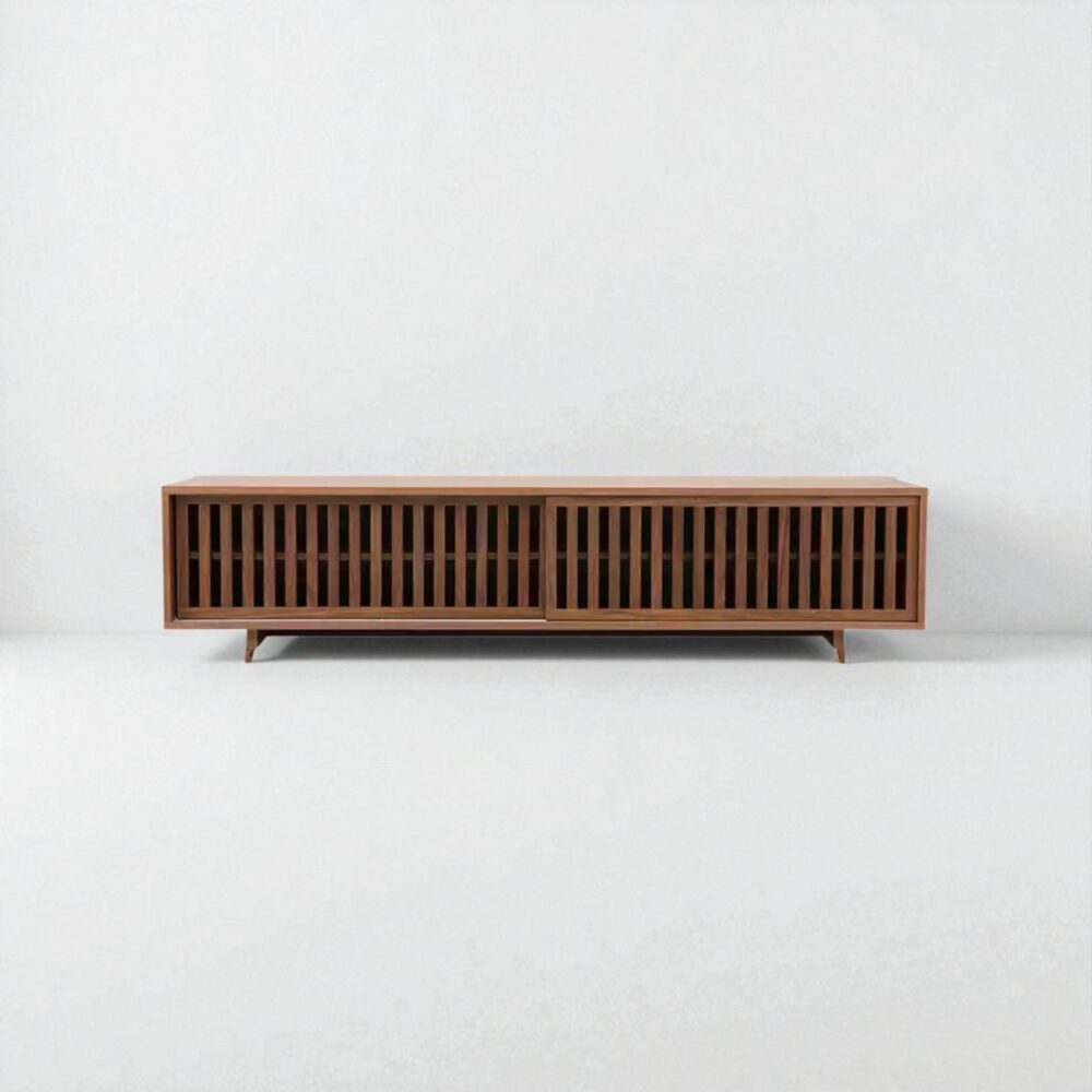 Solid Wood TV Stand Minimalist Media Console Vega - Image 5