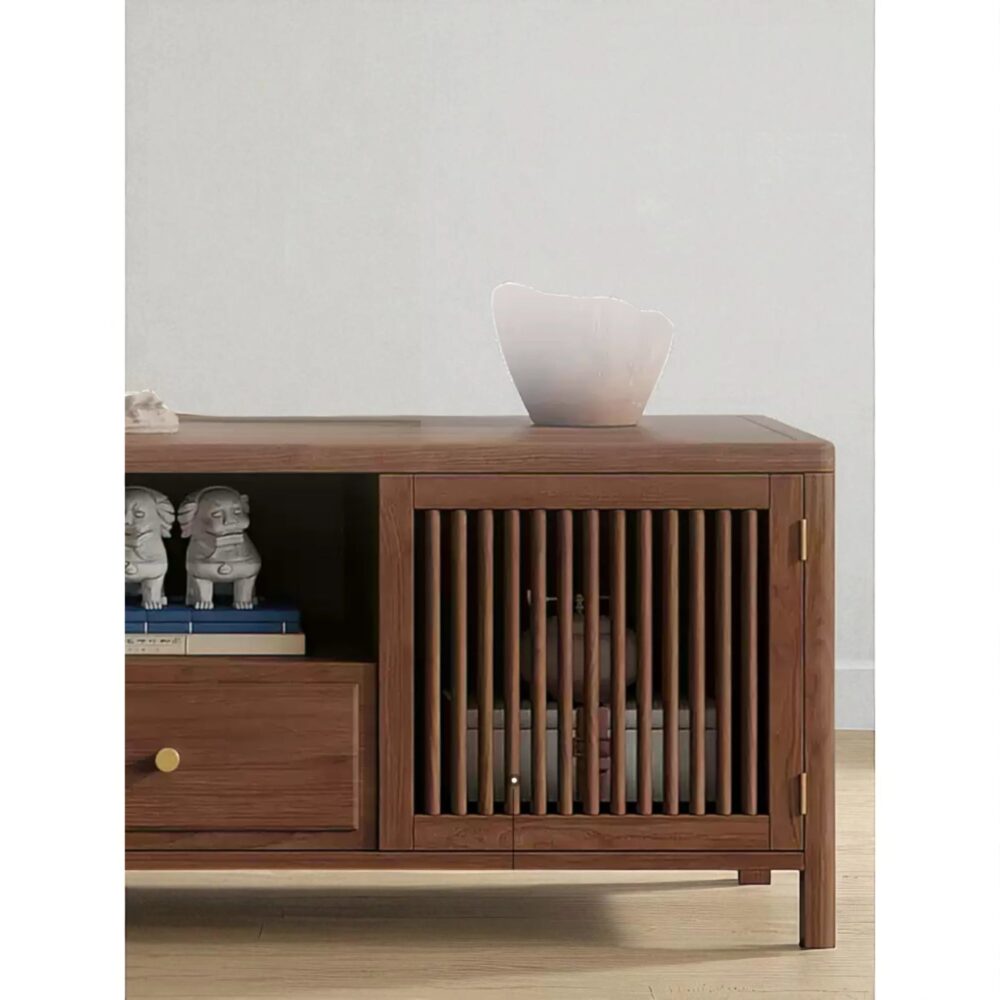 Solid Wood TV Stand Mid Century Handcrafted Arbour - Image 4