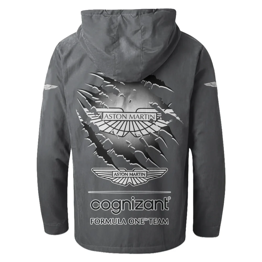 Dynamic Driving Machine Flannel Hoodie, Garage Life Hooded Flannel HVN1327AM - Gray - Image 3