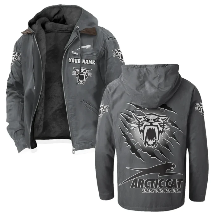 Off-Road Ride Flannel Hoodie, Rider's Everyday Hoodie HVN1327AR - Gray