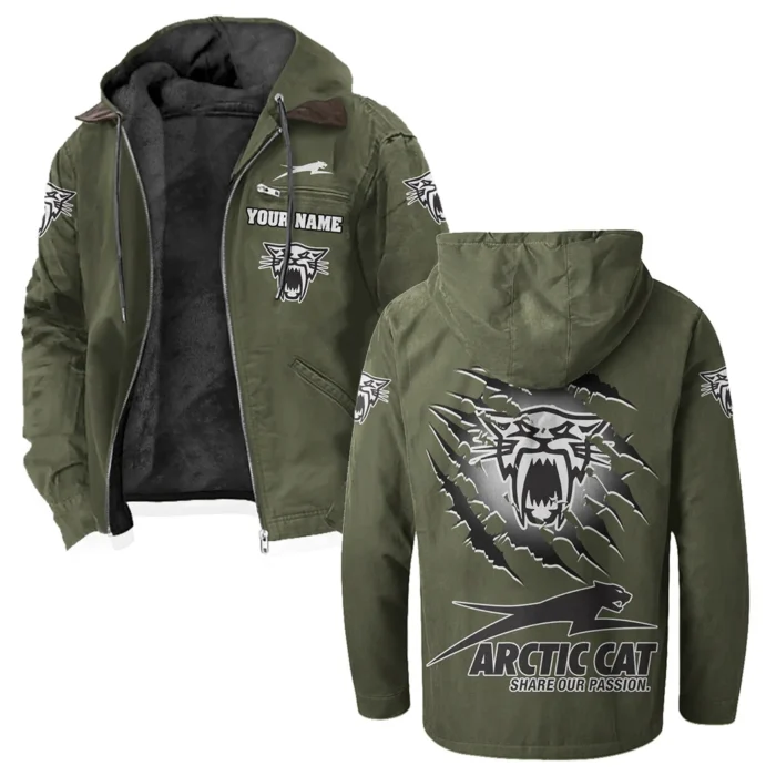 Off-Road Ride Flannel Hoodie, Rider's Everyday Hoodie HVN1327AR - Green