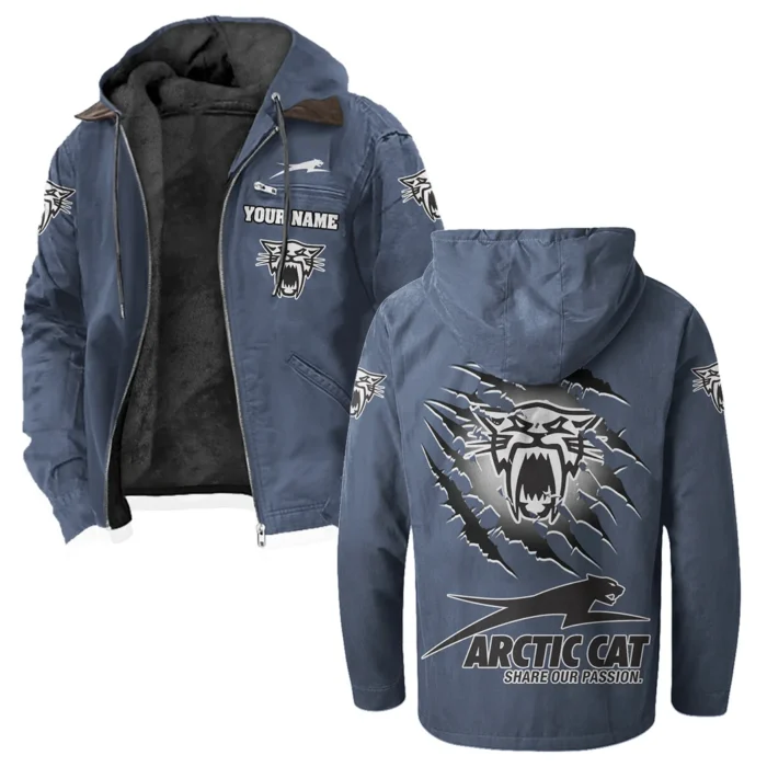 Off-Road Ride Flannel Hoodie, Rider's Everyday Hoodie HVN1327AR - Navy Blue