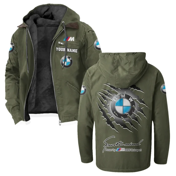 Racing Car Flannel Hoodie, Streetwear Flannel for Drivers HVN1327BM - Green