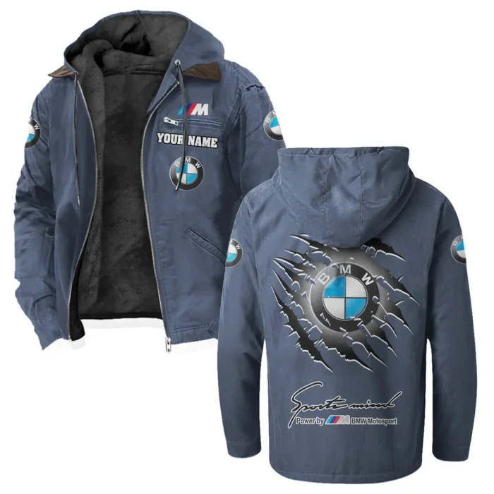 Racing Car Flannel Hoodie, Streetwear Flannel for Drivers HVN1327BM - Navy Blue