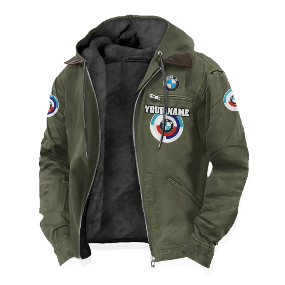 Motorsport Vehicle Flannel Hoodie, Custom Car Fan Hoodie HVN1327BM - Green - Image 2