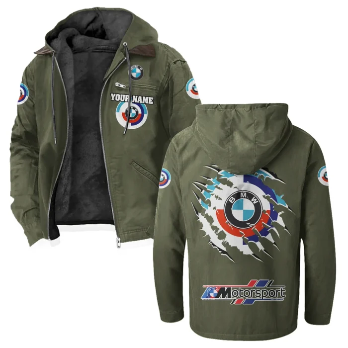 Motorsport Vehicle Flannel Hoodie, Custom Car Fan Hoodie HVN1327BM - Green