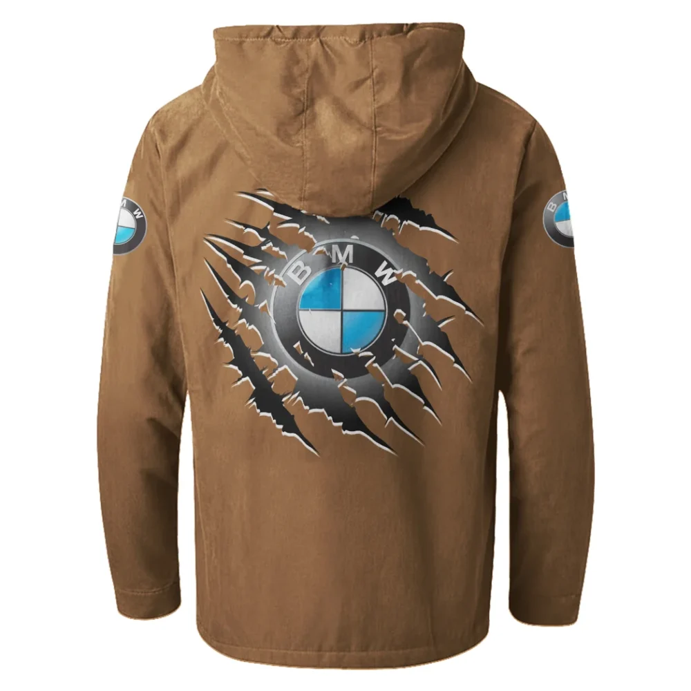 Motorsport Edition Car Flannel Hoodie, Rugged Rider Flannel HVN1327BM - Camel - Image 3