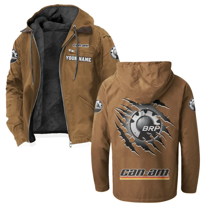 Off-Road Adventure Bike Flannel Hoodie, Bold Automotive Hoodie HVN1327BR - Camel