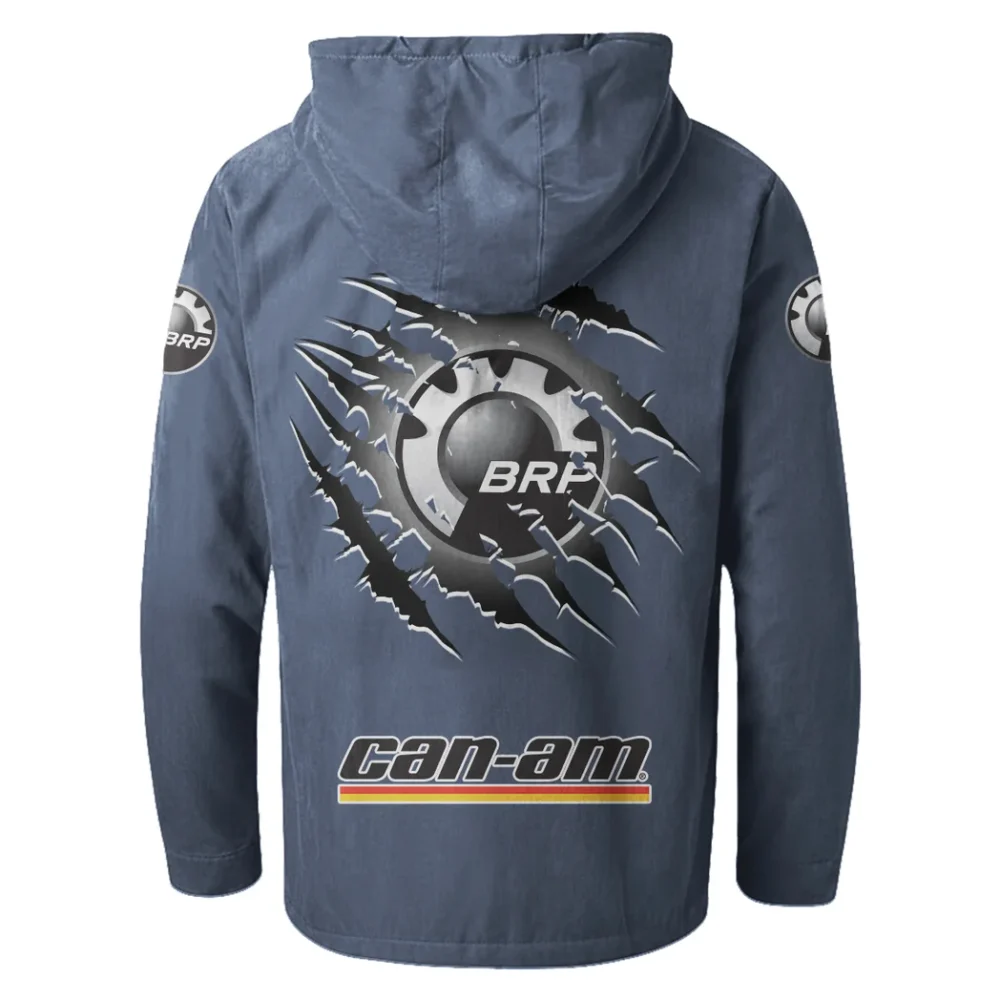 Off-Road Adventure Bike Flannel Hoodie, Bold Automotive Hoodie HVN1327BR - Navy Blue - Image 3