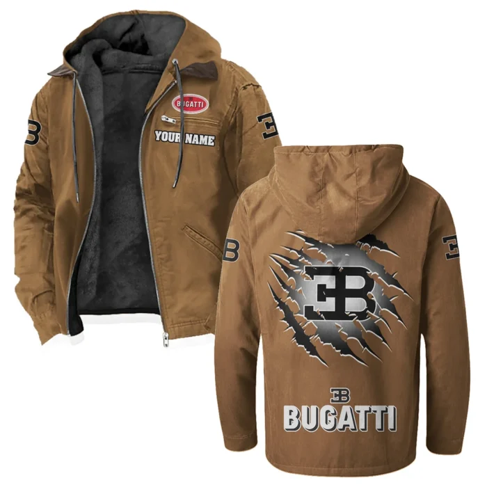 Prestige Coupe Flannel Hoodie, Gearhead Style Hoodie HVN1327BU - Camel
