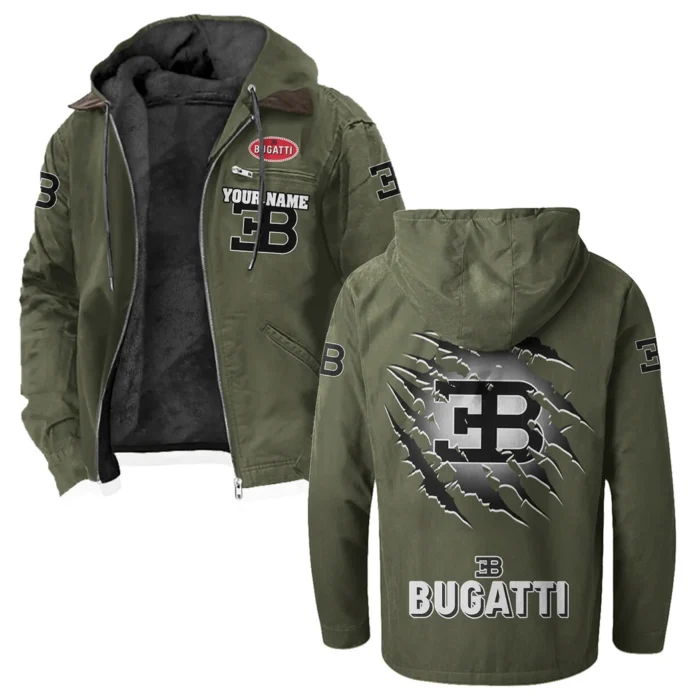 Prestige Coupe Flannel Hoodie, Gearhead Style Hoodie HVN1327BU - Green