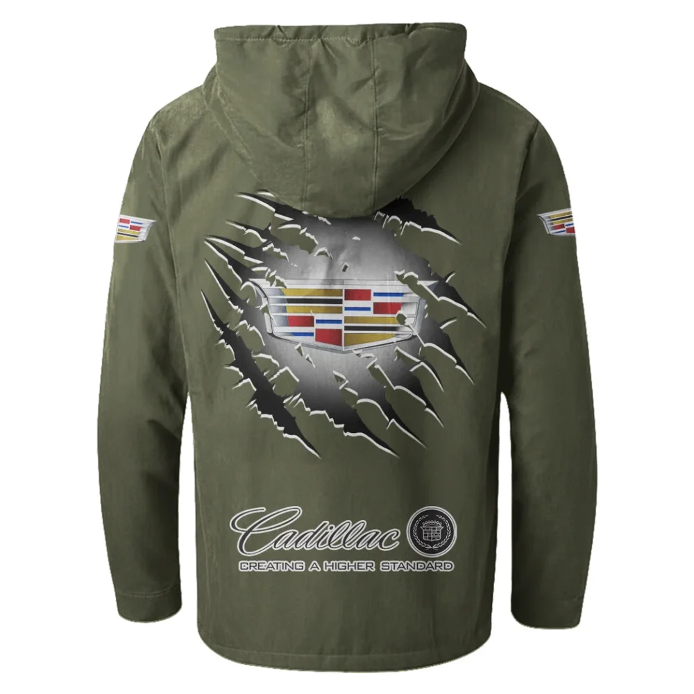 Road Legend Flannel Shirt Flannel Hoodie, Warm Street Flannel HVN1327CA - Green - Image 3