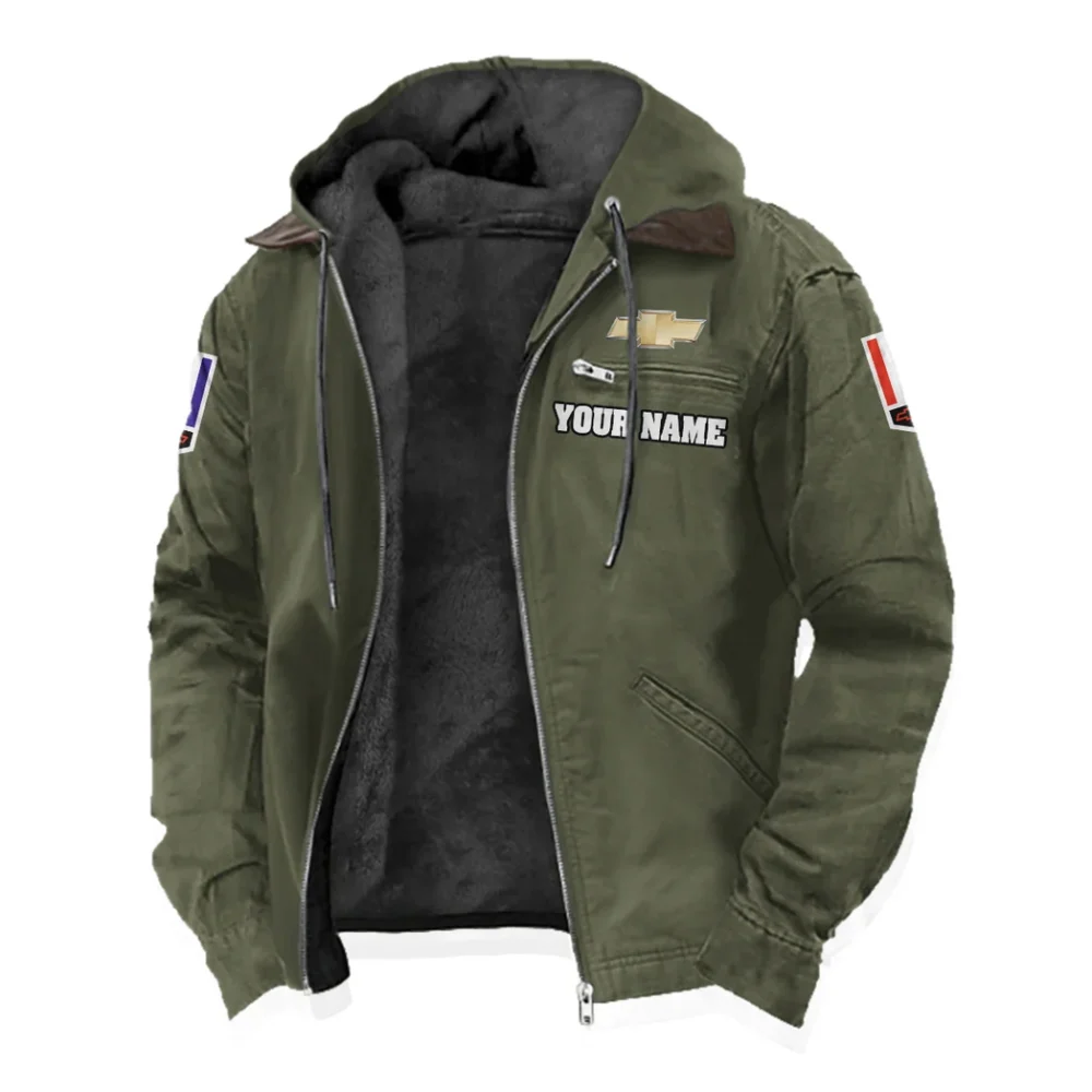 American Pony Car Flannel Hoodie, Everyday Driver Hoodie HVN1327CH - Green - Image 2