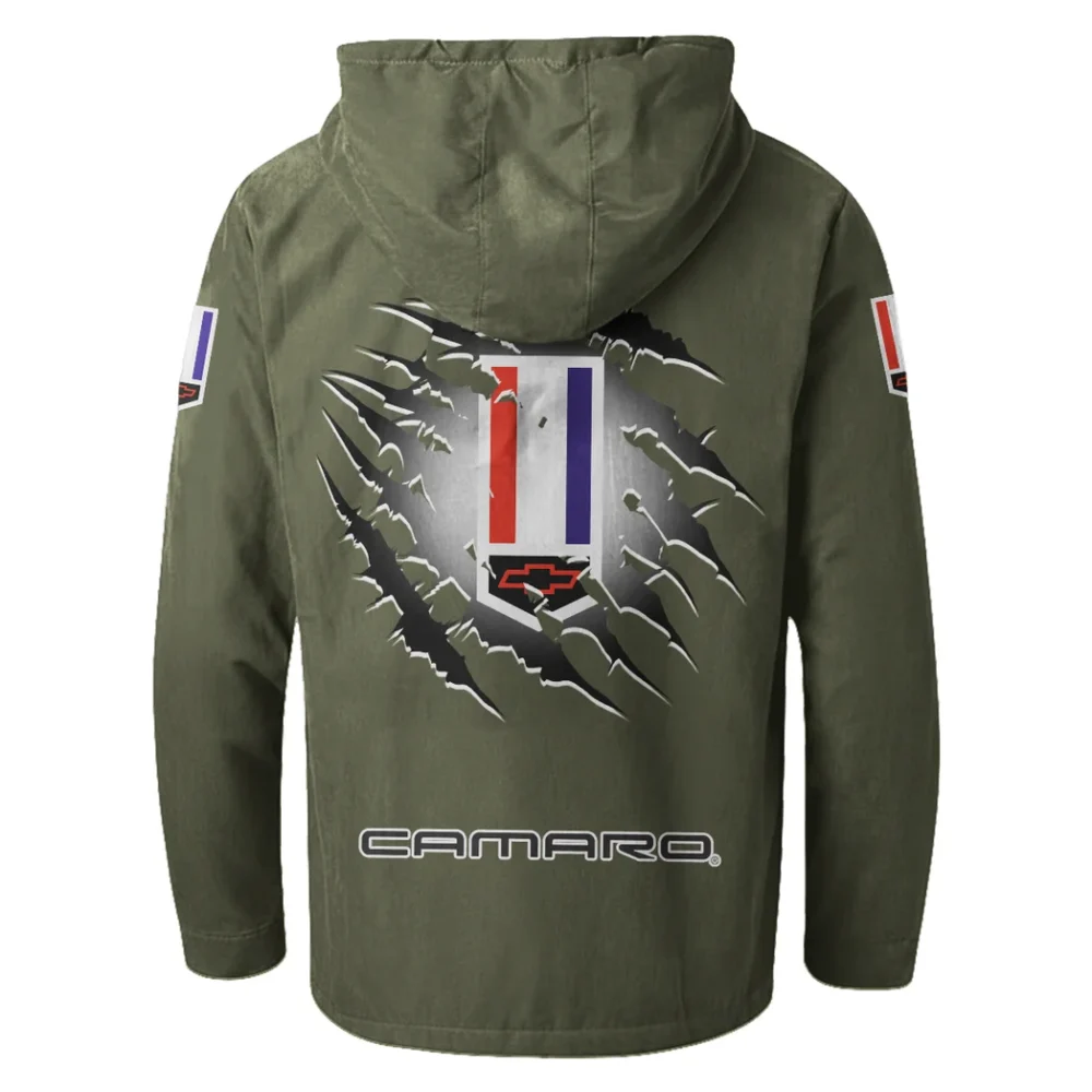 American Pony Car Flannel Hoodie, Everyday Driver Hoodie HVN1327CH - Green - Image 3