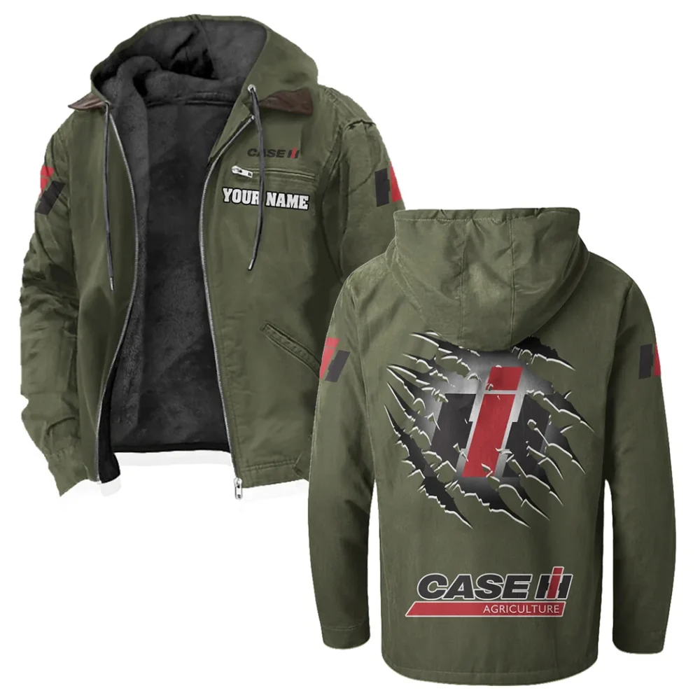 Ranch Tractor Flannel Hoodie, Street-Ready Rider Hoodie HVN1327CS - Green