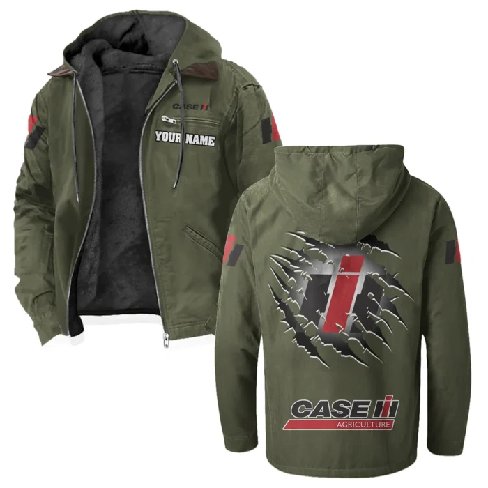 Ranch Tractor Flannel Hoodie, Street-Ready Rider Hoodie HVN1327CS - Green