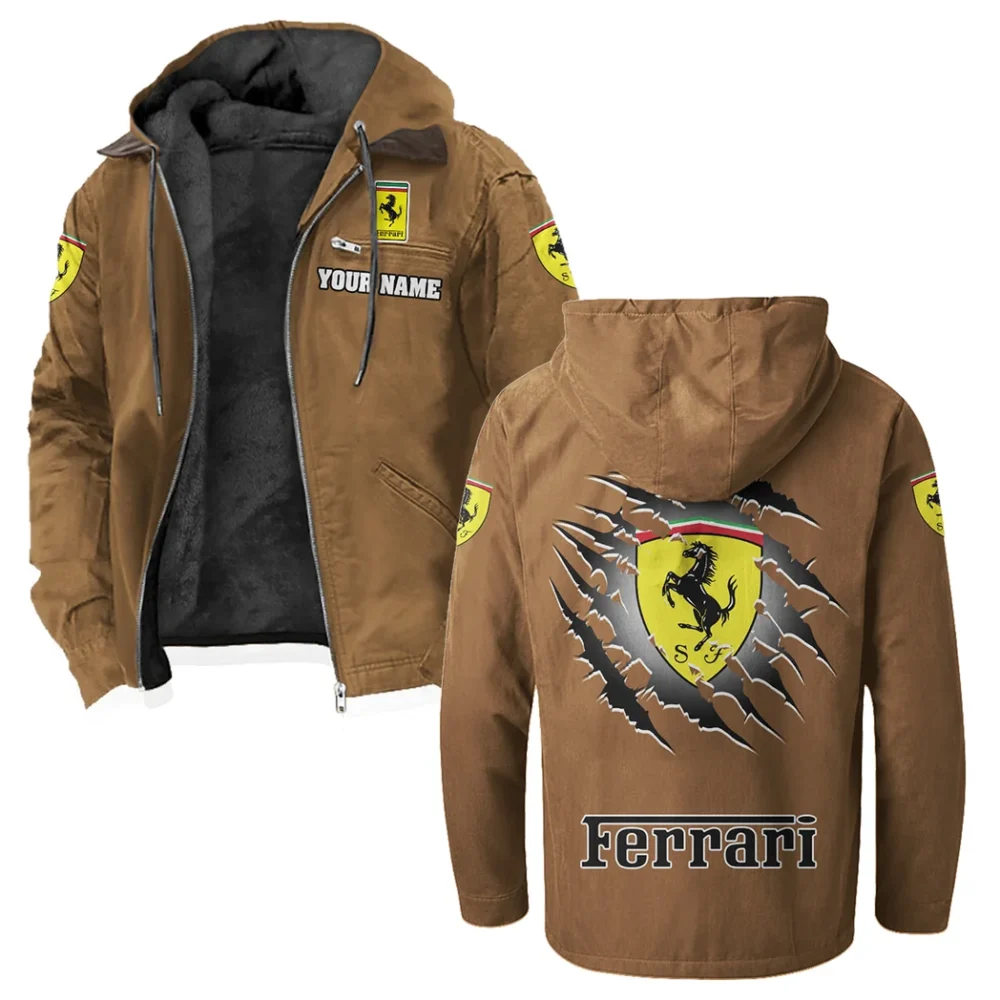Luxury Speedster Flannel Hoodie, Urban Rider Flannel HVN1327FE - Camel
