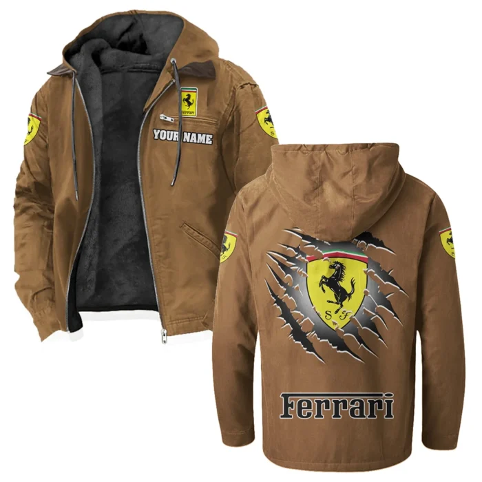 Luxury Speedster Flannel Hoodie, Urban Rider Flannel HVN1327FE - Camel