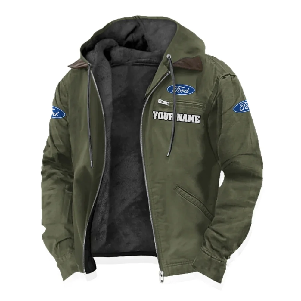 American Classic Flannel Hoodie, Custom Garage Hoodie HVN1327FO - Green - Image 2
