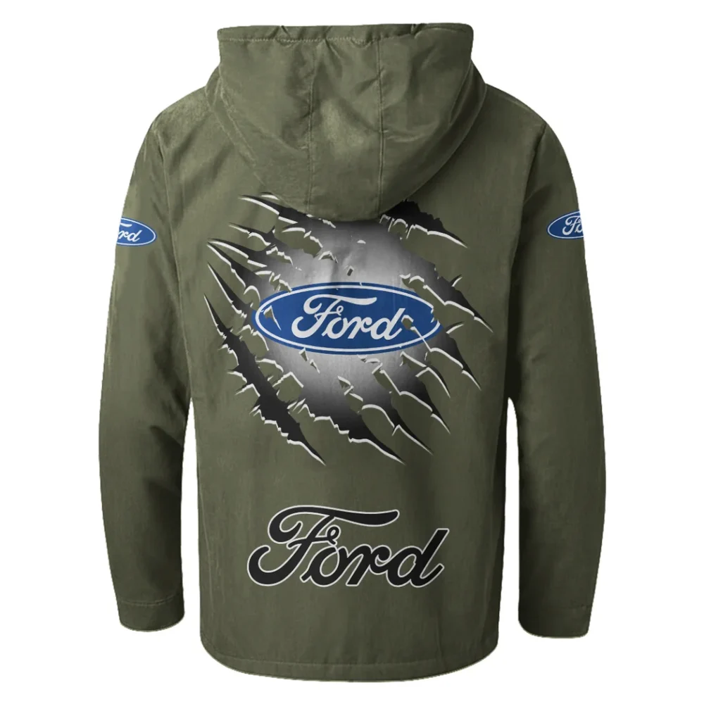 American Classic Flannel Hoodie, Custom Garage Hoodie HVN1327FO - Green - Image 3