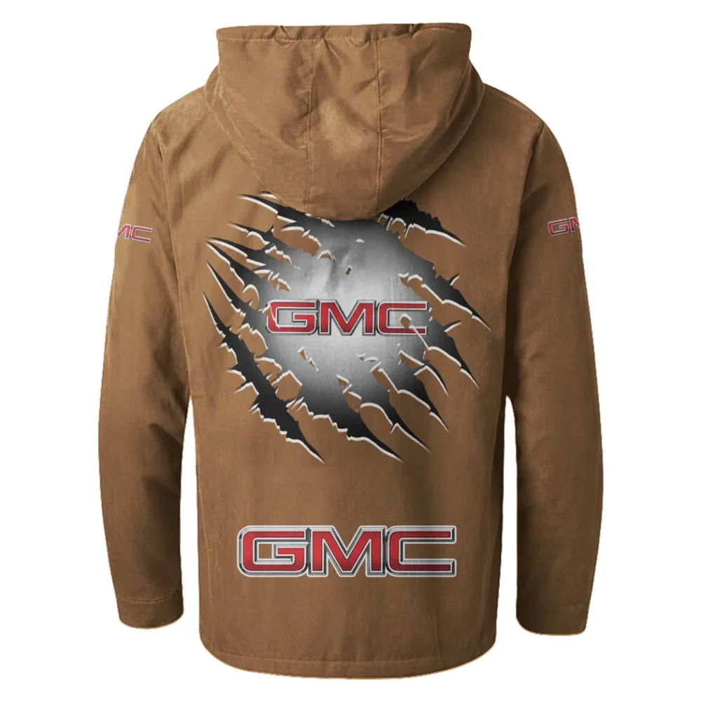 Commercial Vehicle Flannel Hoodie, Bold Driver's Flannel HVN1327GM - Camel - Image 3