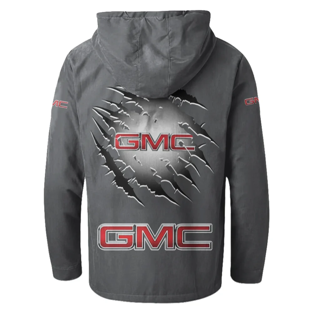 Commercial Vehicle Flannel Hoodie, Bold Driver's Flannel HVN1327GM - Gray - Image 3