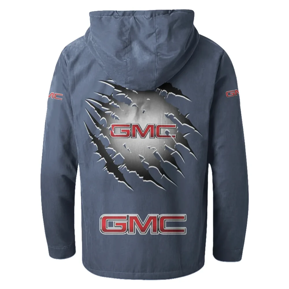 Commercial Vehicle Flannel Hoodie, Bold Driver's Flannel HVN1327GM - Navy Blue - Image 3