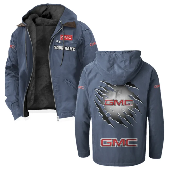Commercial Vehicle Flannel Hoodie, Bold Driver's Flannel HVN1327GM - Navy Blue