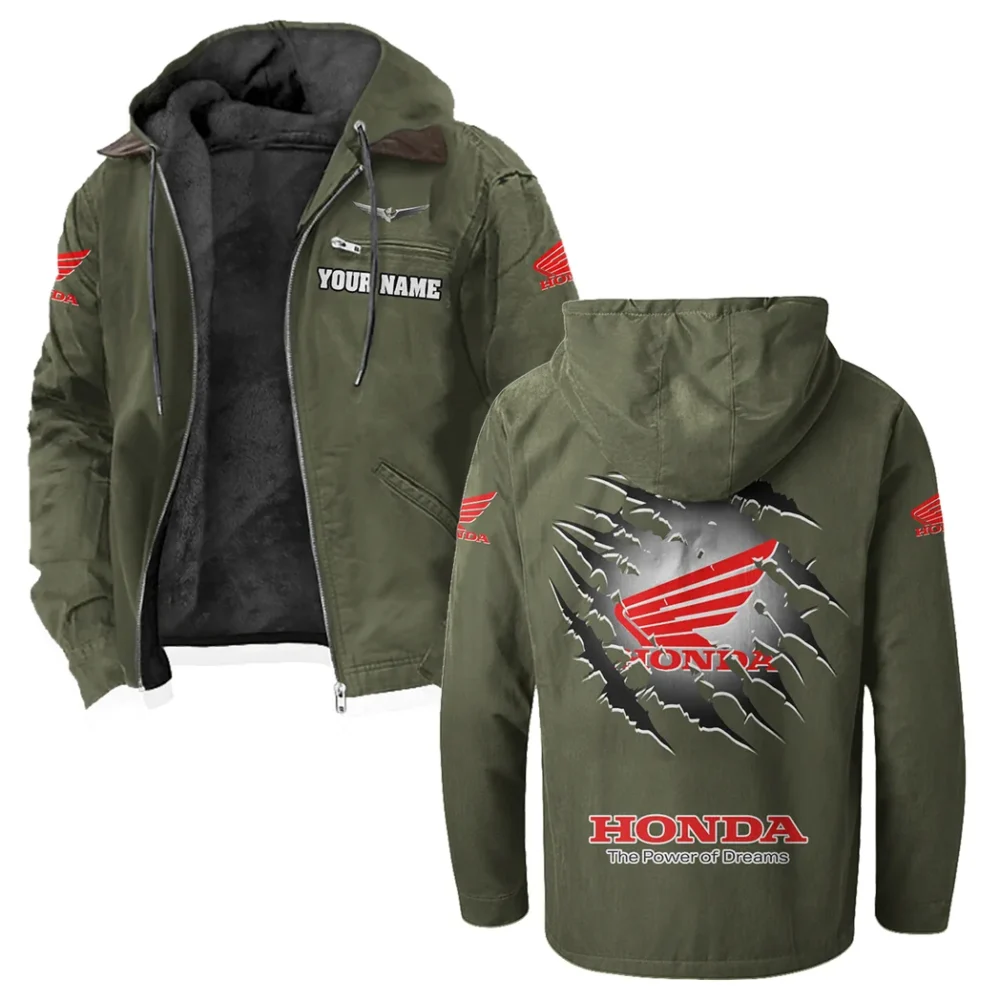 Highway Motorcycle Flannel Hoodie, Rider's Everyday Hoodie HVN1327HG - Green