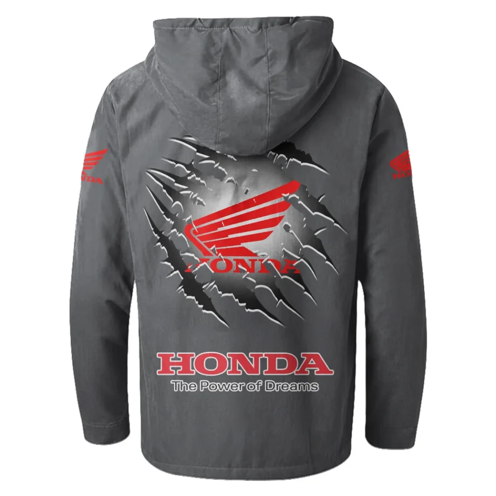Family Car Flannel Hoodie, Rugged Rider Flannel HVN1327HO - Gray - Image 3