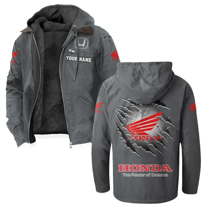 Family Car Flannel Hoodie, Rugged Rider Flannel HVN1327HO - Gray