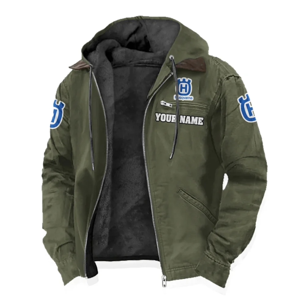 Off-Road Racer Flannel Hoodie, Bold Automotive Hoodie HVN1327HU - Green - Image 2