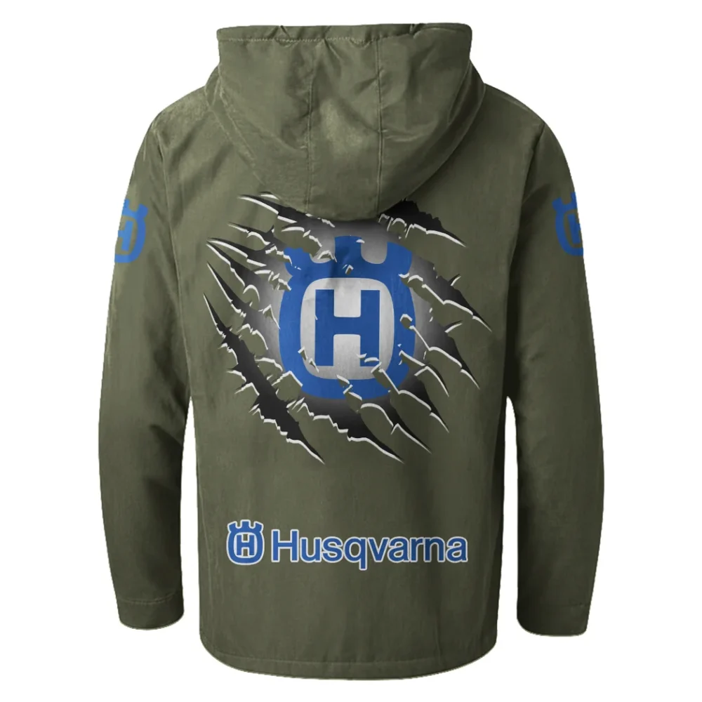 Off-Road Racer Flannel Hoodie, Bold Automotive Hoodie HVN1327HU - Green - Image 3