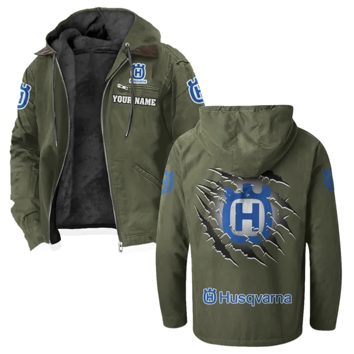 Off-Road Racer Flannel Hoodie, Bold Automotive Hoodie HVN1327HU - Green