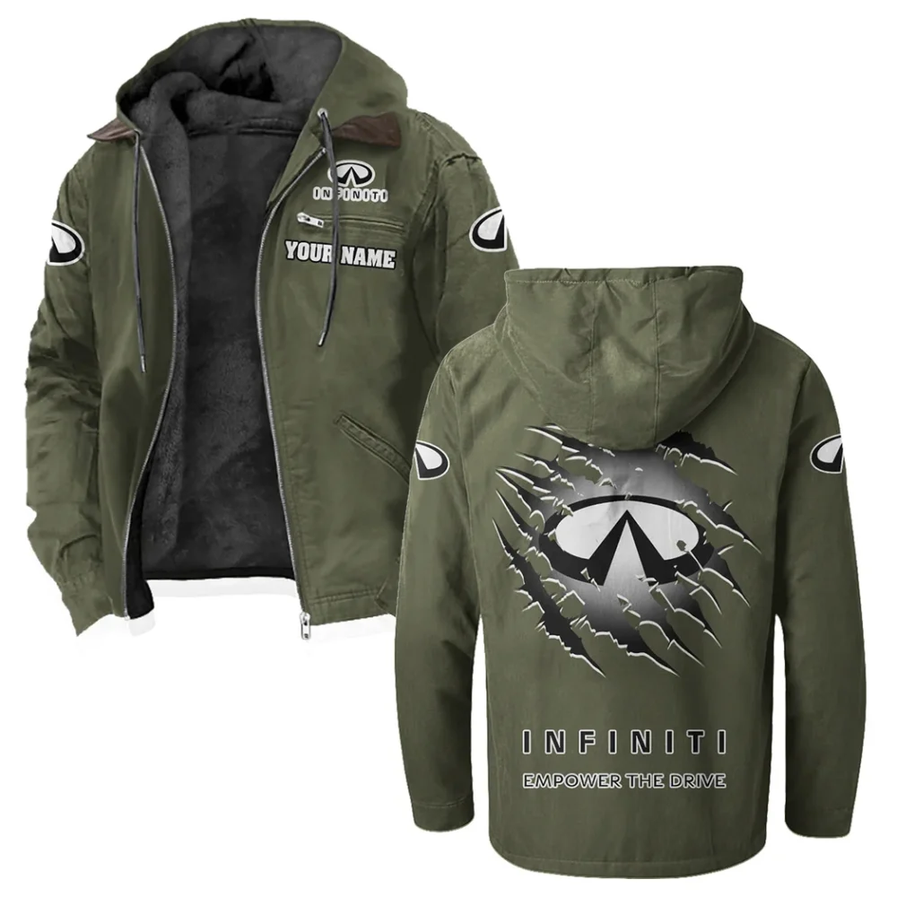 Upscale Automobile Flannel Hoodie, Classic Garage Hoodie HVN1327IN - Green