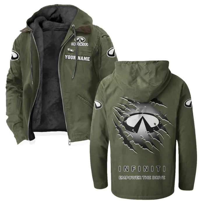 Upscale Automobile Flannel Hoodie, Classic Garage Hoodie HVN1327IN - Green