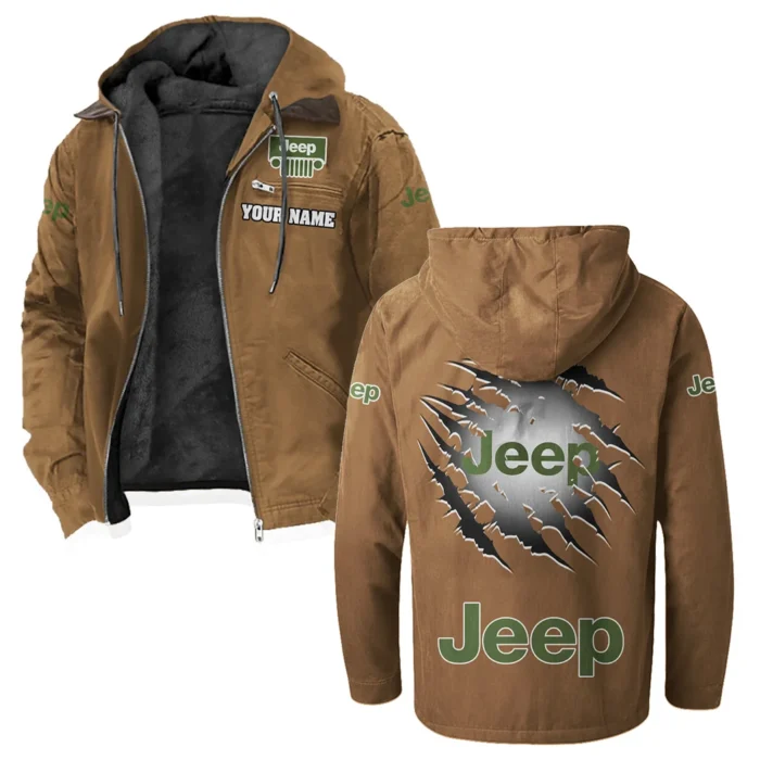 Adventure Utility Vehicle Flannel Hoodie, Ride-Ready Hooded Style HVN1327JE - Camel