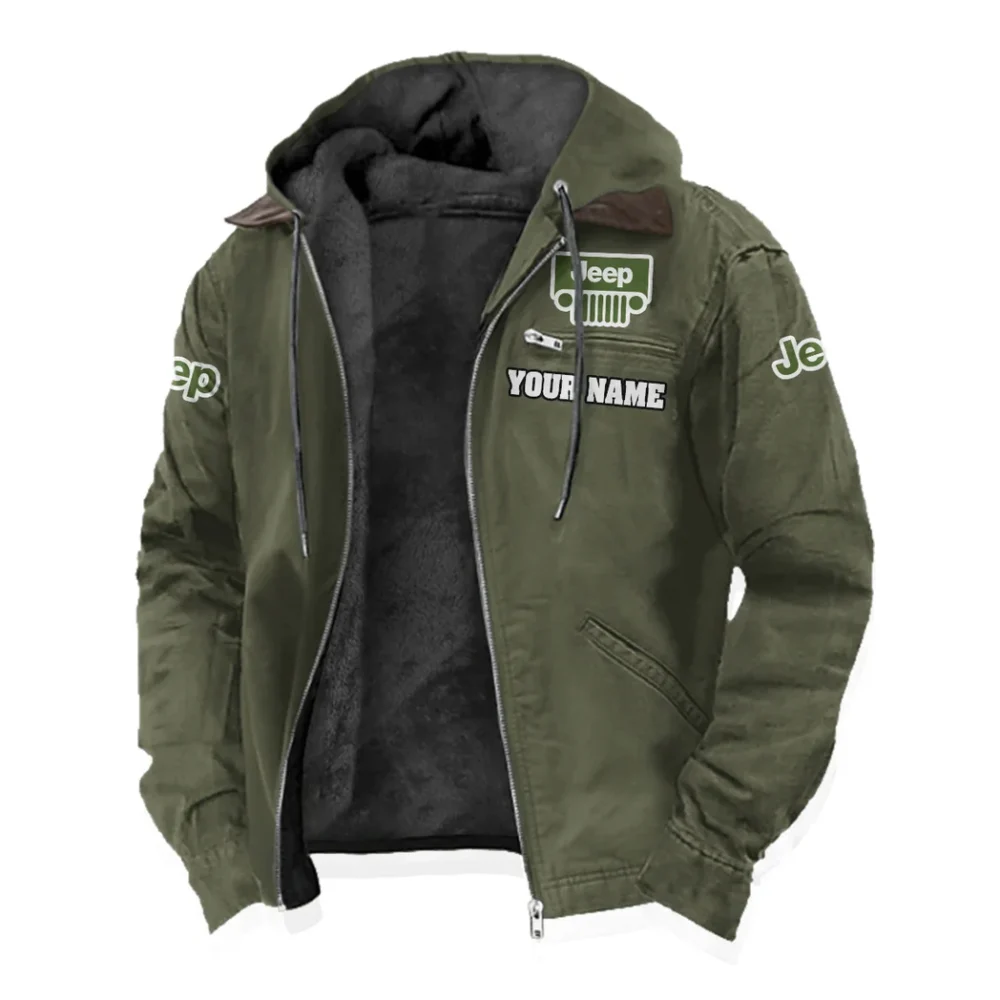 Adventure Utility Vehicle Flannel Hoodie, Ride-Ready Hooded Style HVN1327JE - Green - Image 2