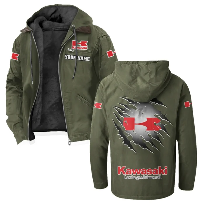 Sport Bike Flannel Hoodie, Everyday Driver Hoodie HVN1327KA - Green