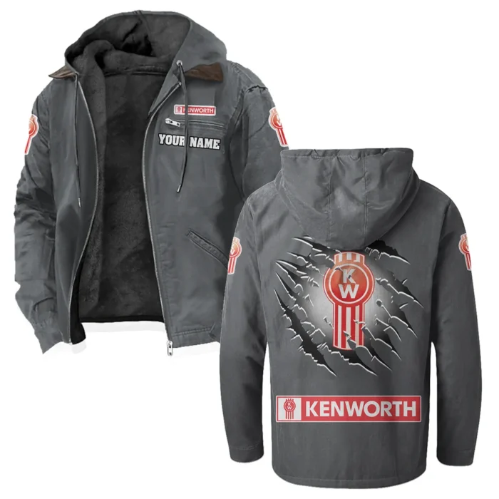 Road-Ready Truck Flannel Hoodie, Road Life Flannel HVN1327KE - Gray