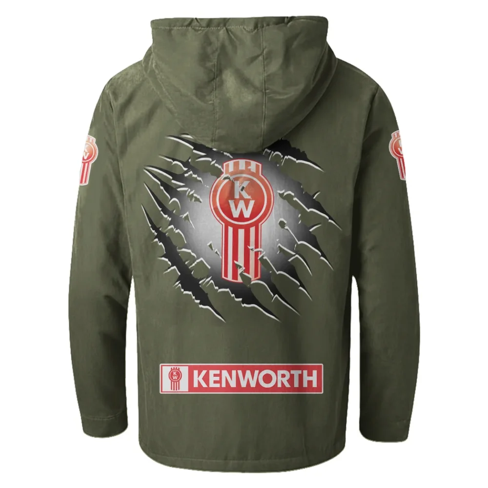 Road-Ready Truck Flannel Hoodie, Road Life Flannel HVN1327KE - Green - Image 3