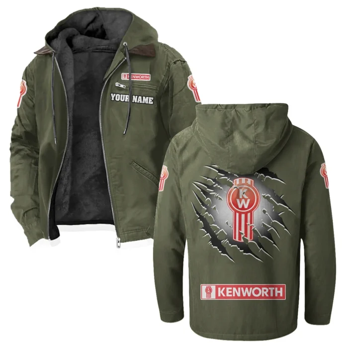 Road-Ready Truck Flannel Hoodie, Road Life Flannel HVN1327KE - Green