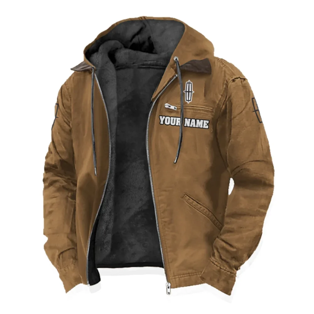 Upscale Vehicle Flannel Hoodie, Biker Spirit Hoodie HVN1327LI - Camel - Image 2