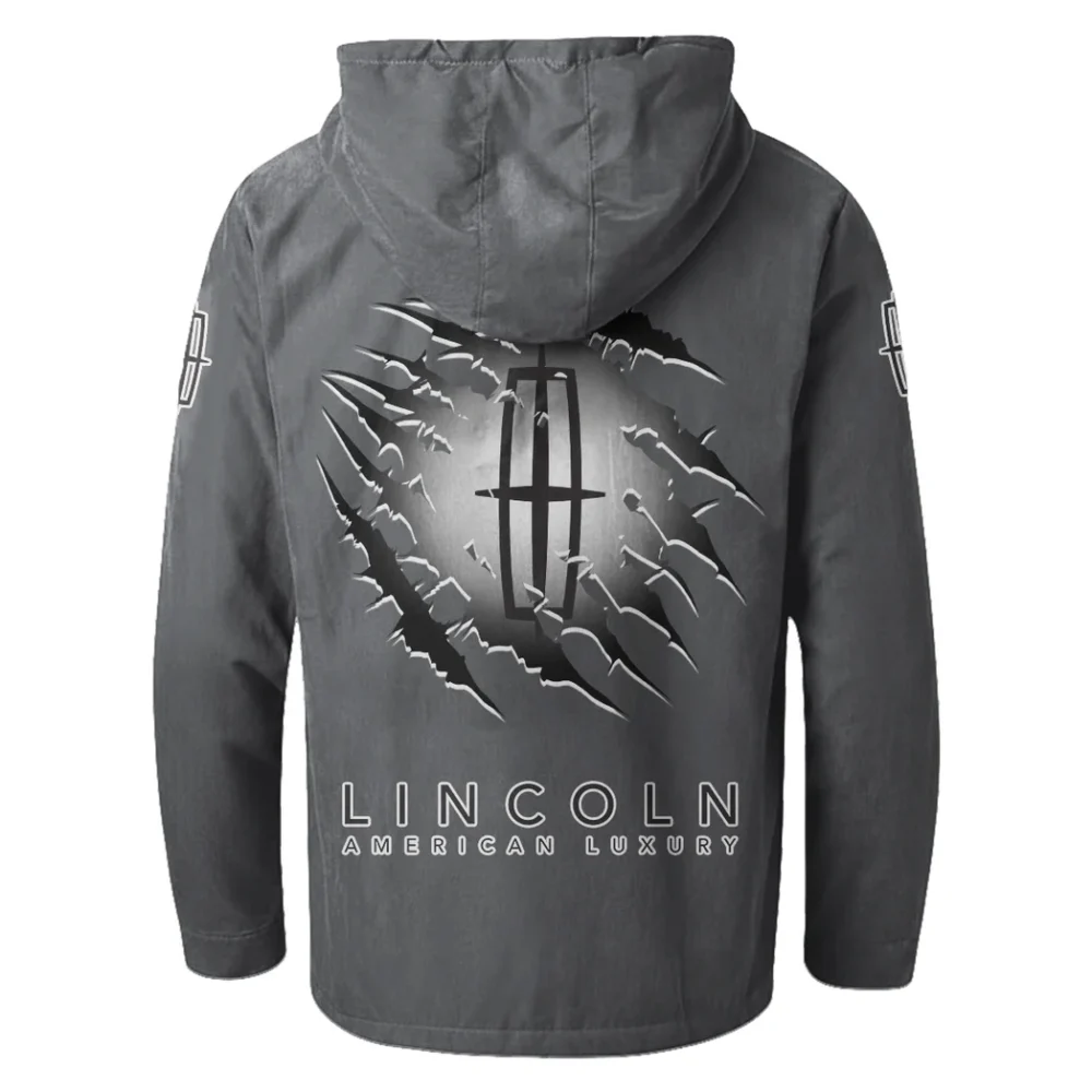 Upscale Vehicle Flannel Hoodie, Biker Spirit Hoodie HVN1327LI - Gray - Image 3