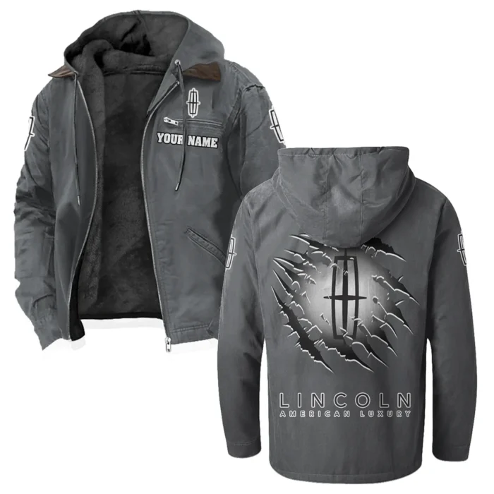 Upscale Vehicle Flannel Hoodie, Biker Spirit Hoodie HVN1327LI - Gray