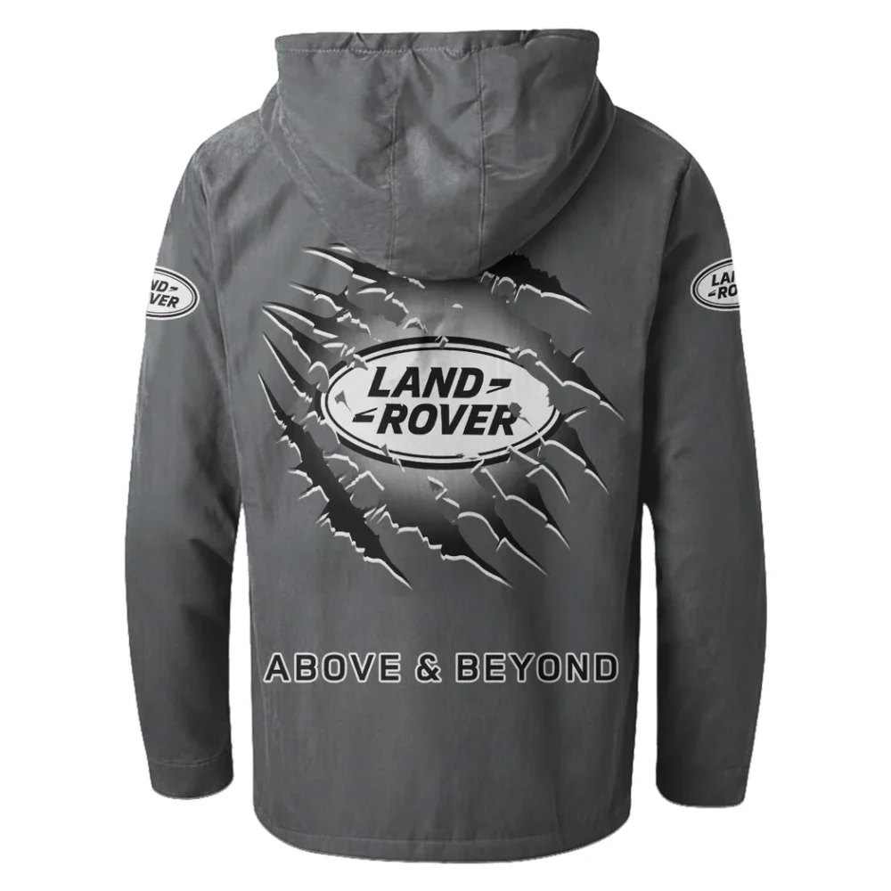 4x4 SUV Maker Flannel Hoodie, Car Culture Flannel HVN1327LR - Gray - Image 3