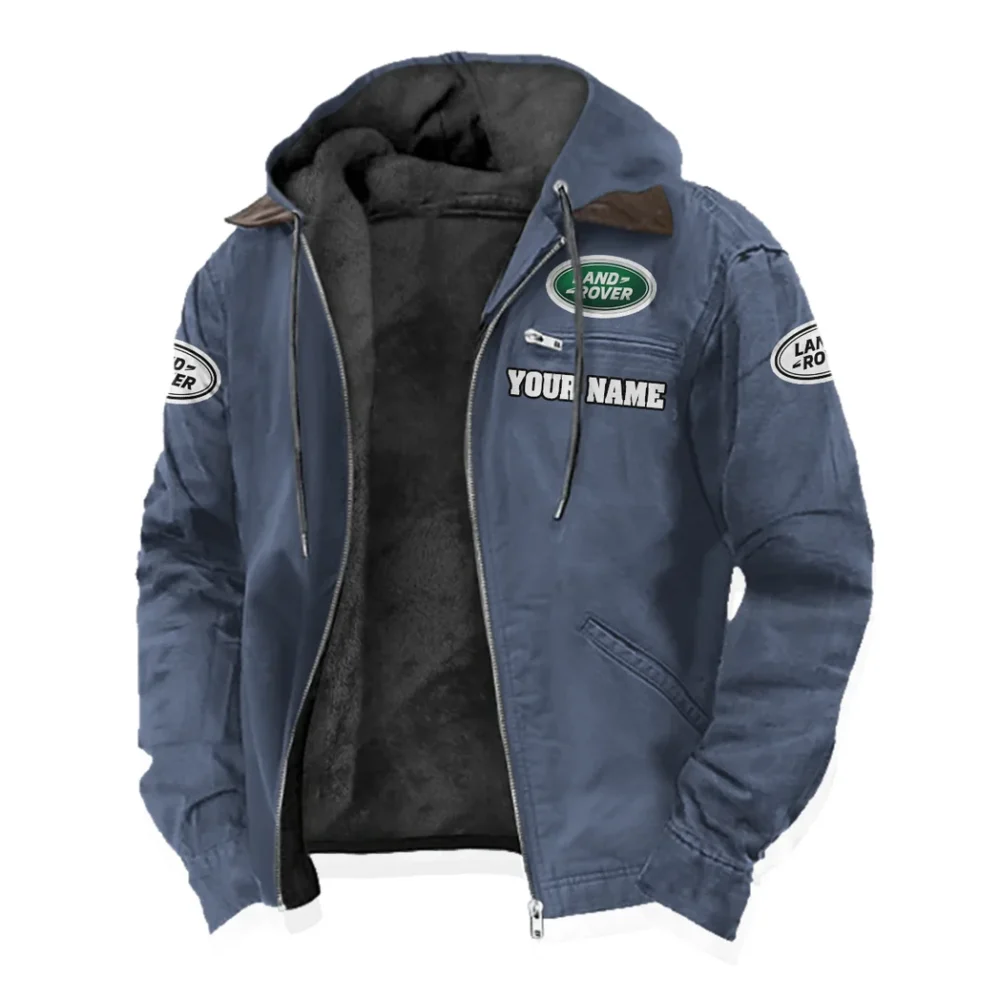 4x4 SUV Maker Flannel Hoodie, Car Culture Flannel HVN1327LR - Navy Blue - Image 2