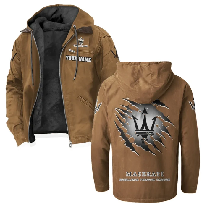 Supercar Flannel Hoodie, Garage-Ready Flannel Shirt HVN1327MA - Camel