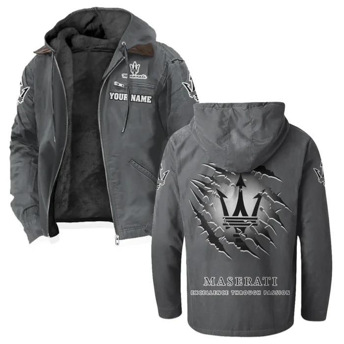 Supercar Flannel Hoodie, Garage-Ready Flannel Shirt HVN1327MA - Gray