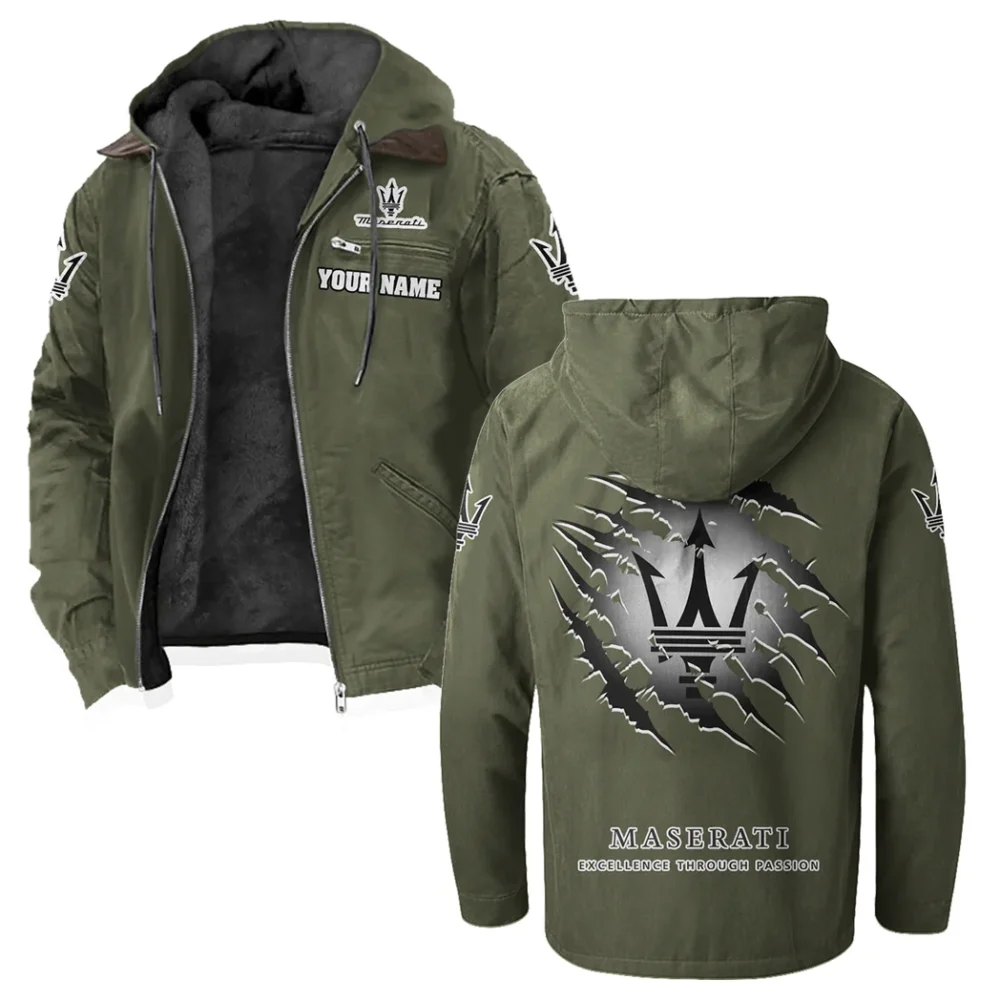 Supercar Flannel Hoodie, Garage-Ready Flannel Shirt HVN1327MA - Green